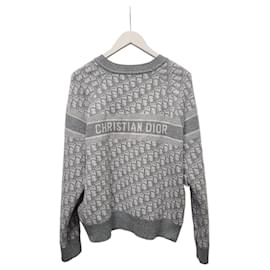 Reversibler grauer Cashmere-Strickpullover mit Oblique-Muster
Crewneck - Dior