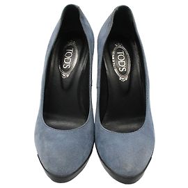 Tod's Décolleté con tacco alto in scamosciato blu