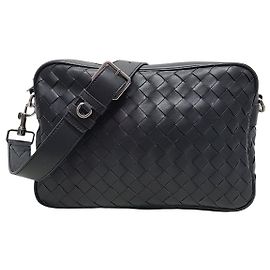 Bottega Veneta Borsa Camera Ardoaz Intrecciato Blu Navy Scuro
