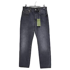 Pantalones vaqueros cuadrados con cristales para mujer - Gucci