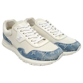 Louis Vuitton Sneakers White Denim Monogram Runaway