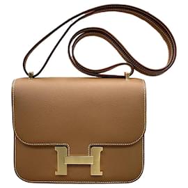 Constance Mini Epsom Gold Stamp - Hermès