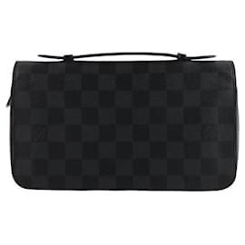Louis Vuitton Clutch Zippy XL in tela Damier Graphite