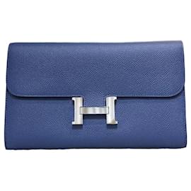 Constance Long Wallet Silver Stamp - Hermès