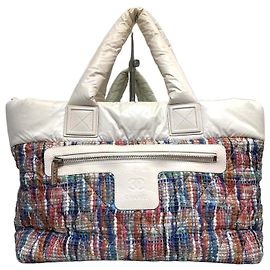 Chanel Borsa Cocoon Tote Bag Imbottita Off-White Multi-Color