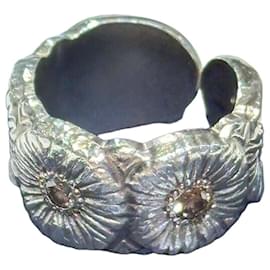 Anello Daisy in argento con diamanti Taglia - Buccellati