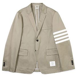 Thom Browne Cotton Twill Unconstructed Classic Sport Coat