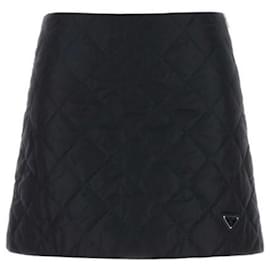 Minifalda de nailon acolchado ligero - Prada