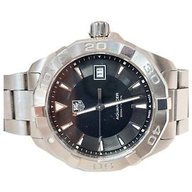 Tag Heuer Orologio Aquaracer da uomo in acciaio con quadrante nero e quarzo