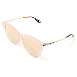 Cat-Eye-Sonnenbrille mit verspiegelten Gläsern und rosa Gestell - Givenchy