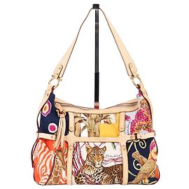 Salvatore Ferragamo Borsa a tracolla Hobo multicolore da donna