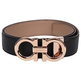Cintura reversibile da uomo Salvatore Ferragamo Gancini Gold