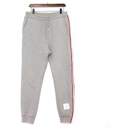 Pantaloni sportivi Classic Loopback Stripe Grey - Thom Browne