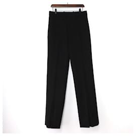 Louis Vuitton Pantaloni da uomo in cotone nero con spacco