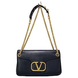 Borsa a Spalla Logo Rockstud Chain - Valentino