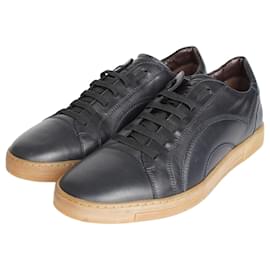 Sneakers in pelle Gancini Nero - Salvatore Ferragamo