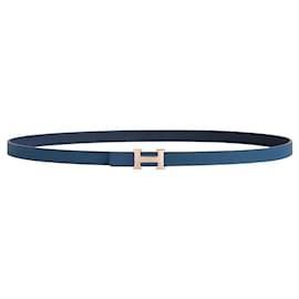 Hermès Mini hebilla de cinturón, correa de cuero reversible de doble cara