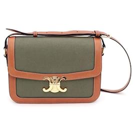 Céline Borsa a tracolla e a spalla in tessuto Triomphe Medium