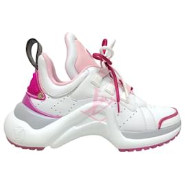 Sneakers Archlight in pelle monogrammata rosa - Louis Vuitton