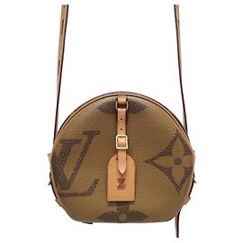 Louis Vuitton Bolsa transversal Reverse Giant Monogram Boucle Chapo Souffle marrom