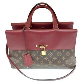 Louis Vuitton Sac cabas Venus en toile monogramme marron bordeaux, sac à bandoulière