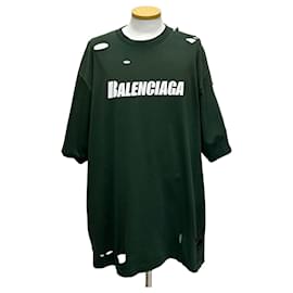 Caps T-Shirt aus Baumwolle mit Vintage-Logo - Balenciaga