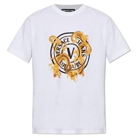 Bedrucktes T-Shirt aus Baumwolljersey - Versace