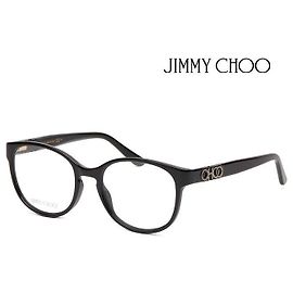 Jimmy Choo Luxus-Brillengestell aus schwarzem Acetat, rund