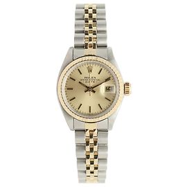 Rolex Reloj Datejust para mujer Combi Esfera Oro Champagne