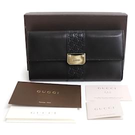 Gucci Black Cima Sukey Long Wallet