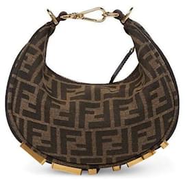 Fendi Mini borsa hobo in jacquard Graphy FF