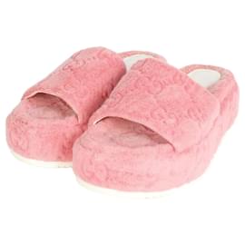Gucci Platform Terry Slide Sandalen Pink