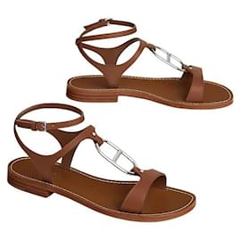 Sandali da donna oro - Hermès