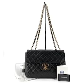 Borsa a tracolla Large Classic in agnello con logo Big CC - Chanel