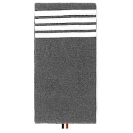 Cashmere Ribbed Stripe Scarf - Thom Browne