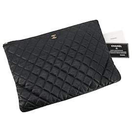 Classic Caviar Gold Clutch Large - Chanel
