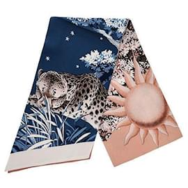 Pañuelo de seda Twilly estampado Day and Night - Salvatore Ferragamo