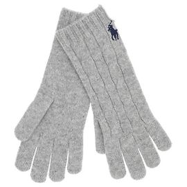 Ralph Lauren Pony Strickhandschuhe mit Zopfmuster für Damen
