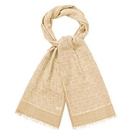 Salvatore Ferragamo Stola con stampa monogramma Gancini