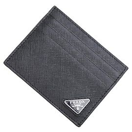 Prada Saffiano Triangle Card Holder
