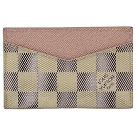 Louis Vuitton Damier Azur Canvas Rose Ballerine Kartenetui