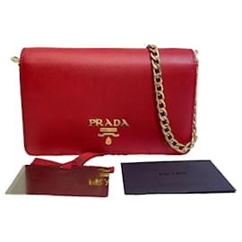 Borsa a tracolla Saffiano Lux Chain - Prada