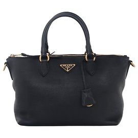 Prada Borsa Tote Saffiano a due vie Nera