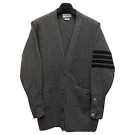 Cardigan oversize in cashmere con tracolla diagonale (Vestibilità oversize da donna) - Thom Browne
