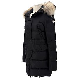 Abrigo largo Moncler Fragon de piel de mapache