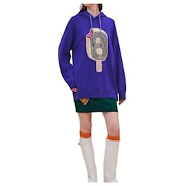 Kapuzenpullover mit langen Ärmeln aus Kaschmir mit lustigem Eiscreme-Motiv - Hermès