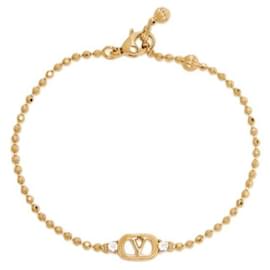Valentino Bracciale in metallo ovale con cristalli