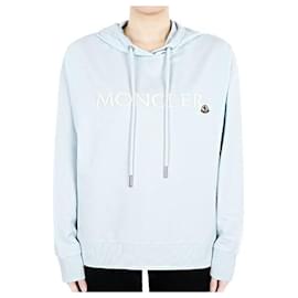 Sudadera Moncler con logotipo bordado para mujer (Sky)