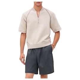 Reversibles Sport-T-Shirt mit Reißverschluss für Herren, beidseitig tragbar - Hermès