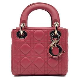 Mini borsa Lady Dior in cannage Christian